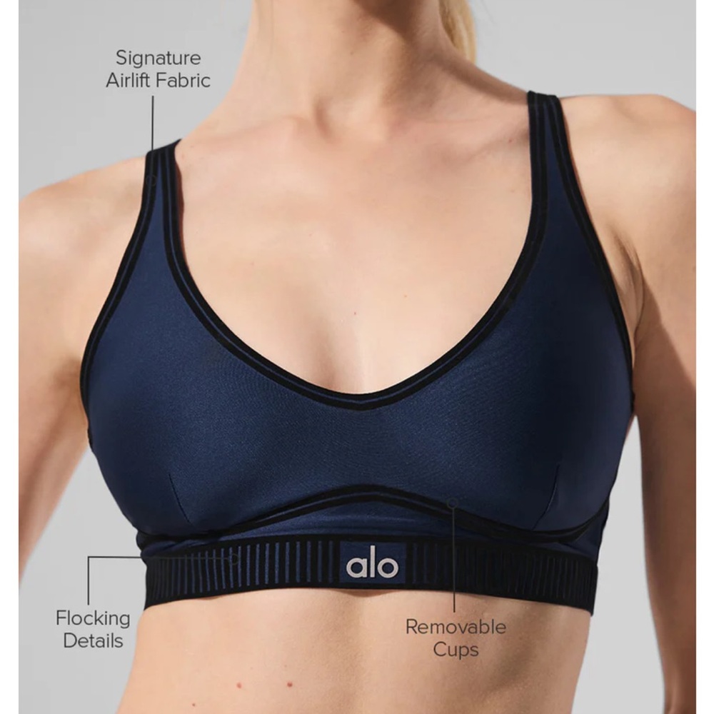 ALO Yoga Midnight Blue Sports Bra